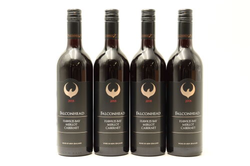 (4) 2018 Falconhead Merlot - Cabernet, Hawke's Bay