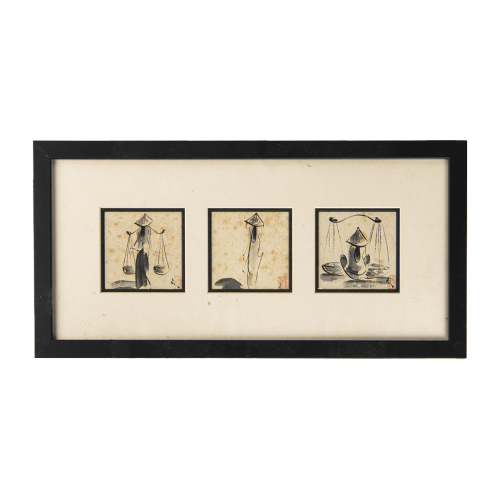 A Chinese ink wash figure painting - The Collection of John Perry's Asian Art