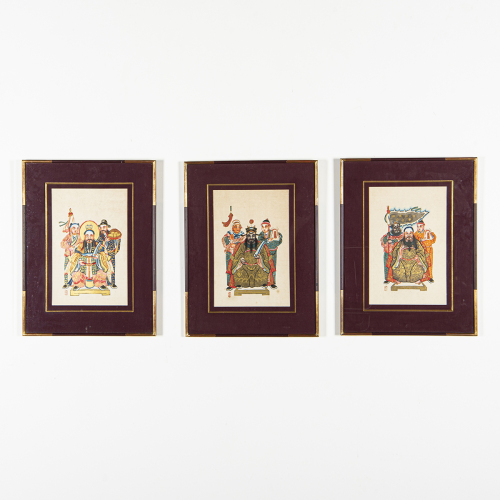 Three Chinese paintings of ancient figures - The Collection of John Perry's Asian Art