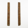 A Chinese bamboo-carved calligraphy couplets - The Collection of John Perry's Asian Art