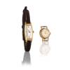 Two Ladies' Small Swiss 18ct Gold Girard Peregaux Wristwatches