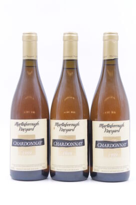 (3) 1999 Martinborough Vineyard Chardonnay, Martinborough