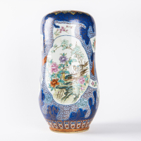 A Chinese 20th famille-rose 'flower and bird' vase