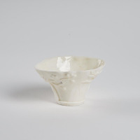 A Chinese late Qing dynasty dehua ‘flower and bird’ libation cup