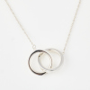 Tiffany & Co, 1837 Sterling Silver Interlocking Circle Necklace with Box