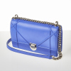 Christian Dior Medium Blue Leather Diorama Shoulder Bag  