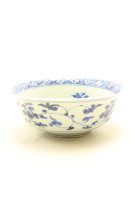 A Chinese blue and white 'rabbit' bowl （Ming dynasty Jiajing year stamp)