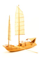 A bamboo junks ship in box