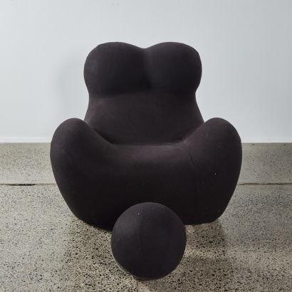 A B&B Italia Up Style Chair And Stool