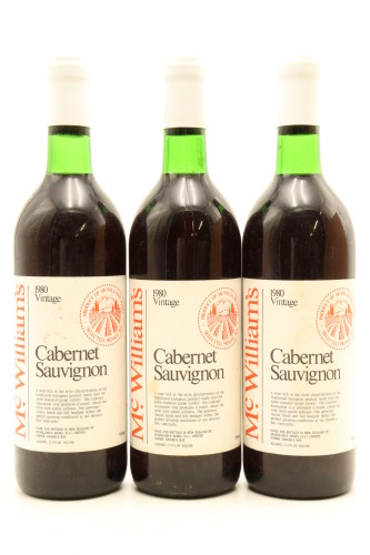 (3) 1980 McWilliams Cabernet Sauvignon, Hawkes Bay