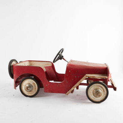 A c1950's Triang Willys Jeep
