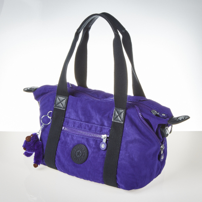 Kipling Purple Art Shoulder Bag with Charm - As new