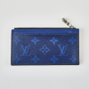 Louis Vuitton Coin Card Holder Monogram Canvas and Taiga Leather Cobalt Blue - 2