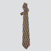 Givenchy Navy Gold Print Silk Tie