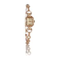 A Ladies 1940s Vintage Swiss Tudor (Rolex) Gold Wristwatch