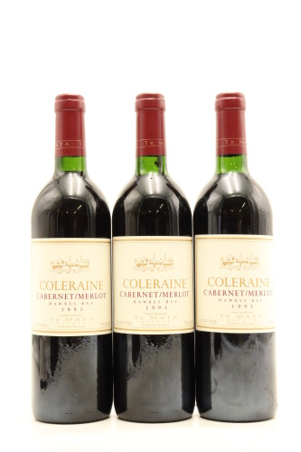 (3) 1991 Te Mata Estate Coleraine, Hawke's Bay