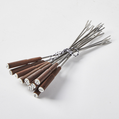 A Set Of Twelve Mid Century Fondue Forks