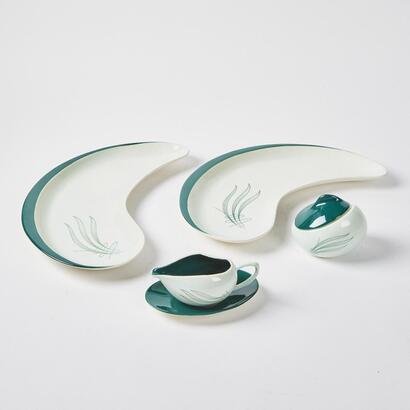 A Carlton Ware Hand Painted Jug And Platter Set