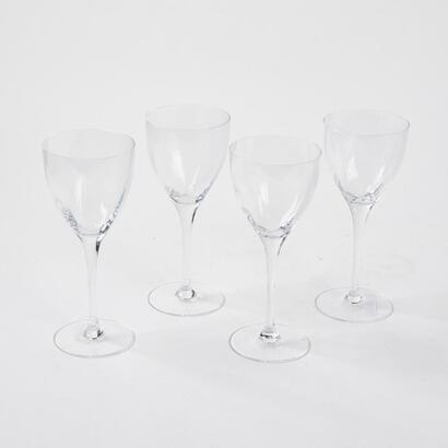 A Set Of Four French Led Crystal Champagne Flutes
