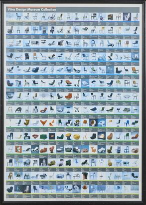 A Vitra 100 Chairs Print