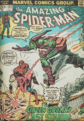 A Digital Print Of A Vintage Spiderman Comic Book Cover