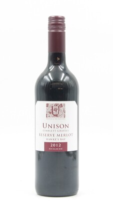 *(1) 2012 Unison Reserve Merlot, NZ