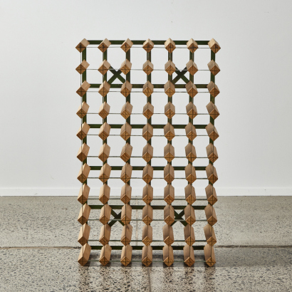 A Large Sixty Six Bottle Wine Rack