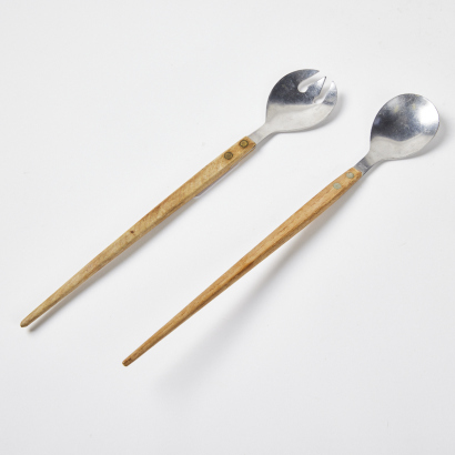 A set Of Mid Century Salad Servers