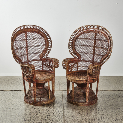 A Pair Of Peacock Chairs