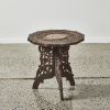 A Small Ornate Morrocan Inlay Side Table