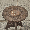 A Small Ornate Morrocan Inlay Side Table - 2