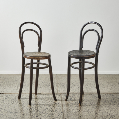 A Pair Of Bentwood Shop Chairs
