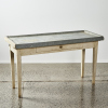 A French Labourers Table With A Tin Top - 2