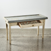 A French Labourers Table With A Tin Top - 3