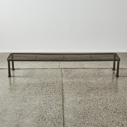 A Rustic Wrought Iron Shoe Stand