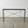 A Rustic Wrought Iron Console