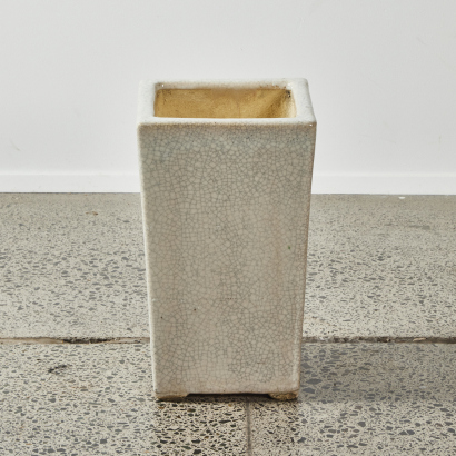 A Crackle Glaze Ceramic Planter