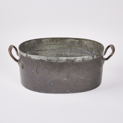 A Large Copper Cauldron