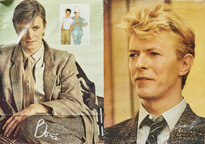 A Pair Of Vintage David Bowie Posters Scary Monsters Era