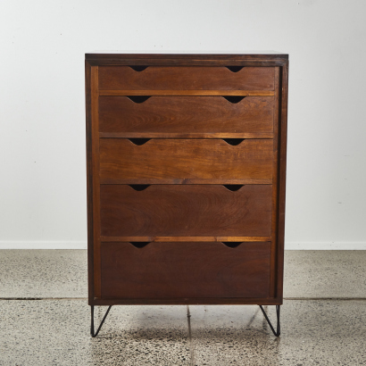 A Large Teak Chest Of Drawers
