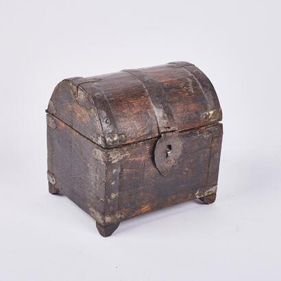 A Miniature Wooden Chest