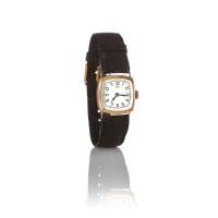 A Ladies' Swiss Vetta Cushion-Shaped Wristwatch