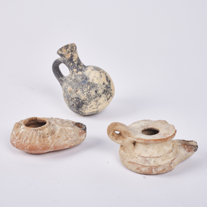 A Trio of Miniature Pottery Vessels