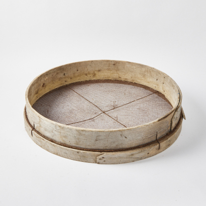 A Large Vintage Garden Sieve
