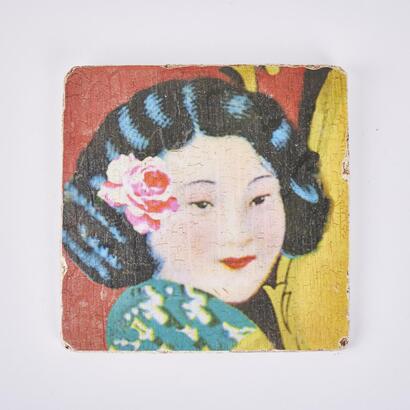An Anna Chandler Design Figural Wall Tile