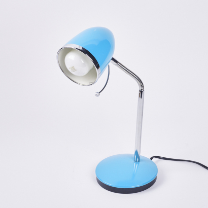 A Retro Style Blue Gooseneck Lamp