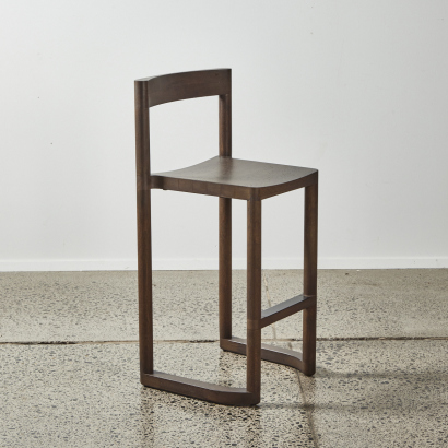 A Single Pier Stool&nbsp;Counter Height By Leonard Kadid Umber