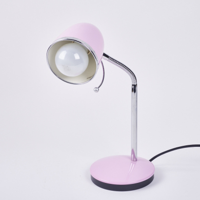 A Retro Style Pink Gooseneck Lamp