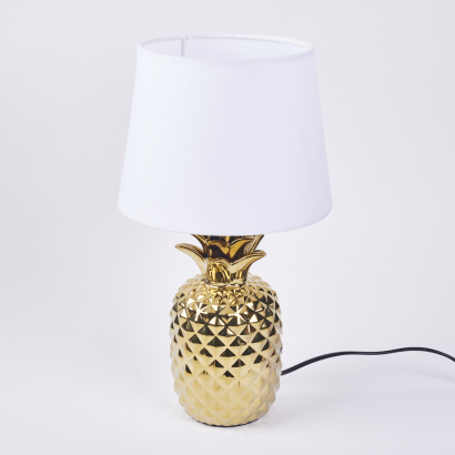 A Kitsch Gold Pineapple Lamp