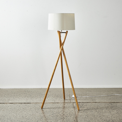 A Contemporary Tripod Floor Lamp